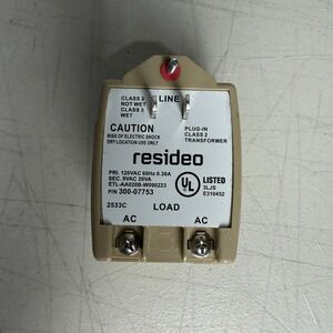 Honeywell 300-07753 UL Listed Transformer For 5800RP Wireless Repeater